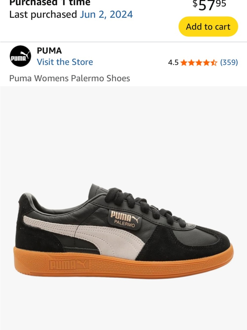 Puma Black and White Low-Top Sneakers - Picture 5 of 6